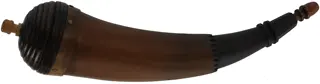Powder Horn,
10", beehive base,
engrailed, paneled neck